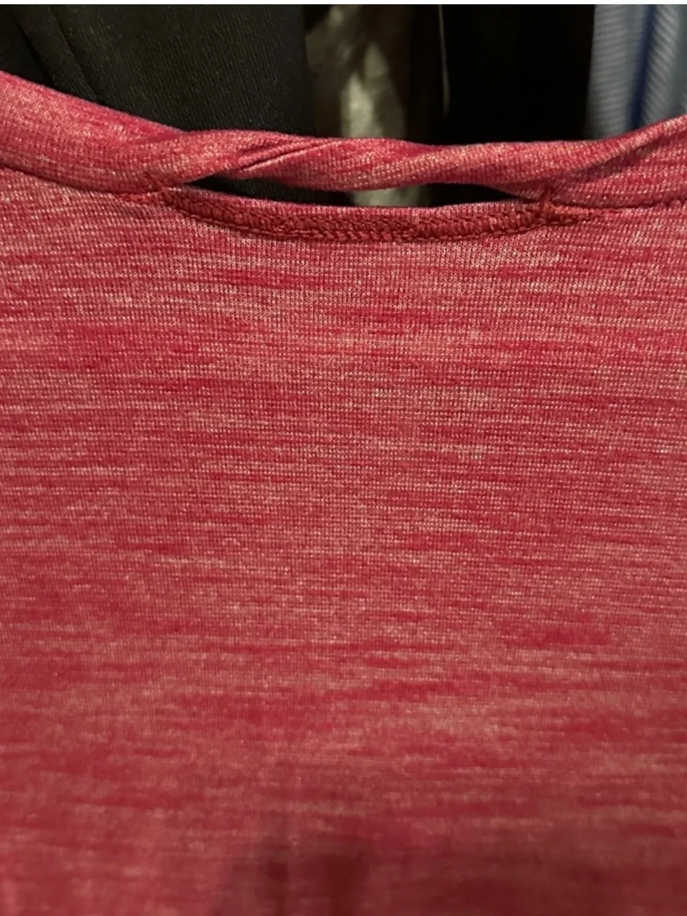 lululemon What the Sport Tee in Heathered Regal Plum. Short Sleeve. V-Nevk